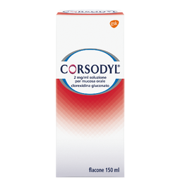 CORSODYL*SOLUZ 150ML 200MG/100